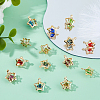 100Pcs Rack Plating Eco-Friendly Iron Pendants IFIN-DC0001-09-4