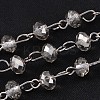 Handmade Glass Beaded Chains for Necklaces Bracelets Making AJEW-JB00132-04-1