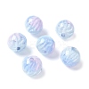 Two Tone Transparent Acrylic Beads OACR-D304-02B-1