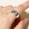 Alloy Rhinestone Cuff Open Rings WG42ED1-01-2