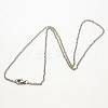 Tarnish Resistant Trendy Unisex 304 Stainless Steel Cable Chain Necklaces X-NJEW-M057-A-01-2