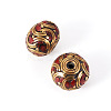 2Pcs Handmade Tibetan Style Beads KK-TA0008-43-2