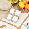 Wave Polyester Embroidery Lace Ribbon OCOR-WH0078-33-4