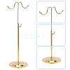 2 Sets 2 Colors Double Hook Iron Handbag Rack ODIS-WR0001-04-3