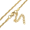 Ion Plating(IP) 201 Stainless Steel Snake Chain Necklaces X-NJEW-R266-01G-1