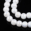 Electroplate Opaque Glass Beads Strands GLAA-T032-P4mm-AB02-2