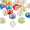 20Pcs UV Plating Resin European Beads RESI-TA0004-30-1