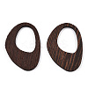 Natural Wenge Wood Pendants WOOD-T023-55B-01-2