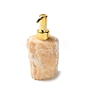 Raw Natural Yellow Jade Pump Press Bottles G-B131-02E-1