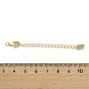 Brass Lobster Clasps & Ends with Chain KK-F880-35G-4