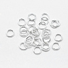 925 Sterling Silver Soldered Closed Jump Rings STER-F032-08S-0.7x5-1