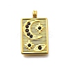 304 Stainless Steel Rhinestone Pendants STAS-M109-14G-2