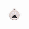304 Stainless Steel Enamel Charms LS-STAS-Q242-039C-1