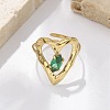 304 Stainless Steel Cuff Rings for Women RJEW-D302-03G-02-5