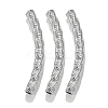 304 Stainless Steel Curved Tube Beads LS-STAS-M071-03F-P-1