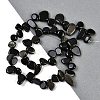 Natural Golden Sheen Obsidian Nuggets Beads Strands G-B125-A01-01-2