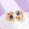 304 Stainless Steel Micro Pave Cubic Zirconia Stud Earrings LS-EJEW-B138-01G-2