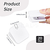 Square Acrylic Self-Adhesive Hanging Spring Clips AJEW-WH20011-56C-2