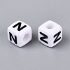 Opaque Acrylic Beads SACR-N020-04A-N-2