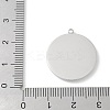 304 Stainless Steel Rhinestone Pendants STAS-Z122-53P-3