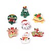 Christmas Theme Opaque Resin Cabochons CRES-T025-21-1