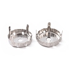 Non-Tarnish Stainless Steel Rhinestone Claw Settings STAS-L229-04B-3