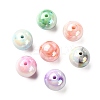 30Pcs Gradient Color Opaque Resin Beads RESI-CJ0003-09-3