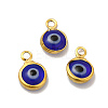 Ion Plating(IP) 304 Stainless Steel with Glass Enamel Charms STAS-G305-10G-06-3
