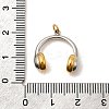 304 Stainless Steel Pendants STAS-P411-02G-G-3