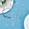 96Pcs 8 Style Tibetan Style Alloy Pendants TIBE-FH0001-15-2