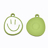 Spray Painted Alloy Pendants ENAM-S127-026B-RS-2