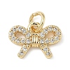 Brass Micro Pave Cubic Zirconia Charms ZIRC-I356-05G-02-1