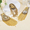 6Pcs 3 Styles Fashionable Tassel Epaulettes AJEW-GL0002-25-3