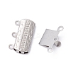 Tarnish Resistant 304 Stainless Steel Box Clasps LS-STAS-P249-03P-A-2