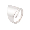 925 Sterling Silver Cuff Open Rings for Women RJEW-P105-01S-2