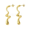Ion Plating(IP) 304 Stainless Steel Stud Earrings EJEW-H009-01G-08-1