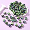 Glazed Porcelain Beads PORC-Q167-12mm-06-5