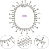 2pcs Crystal Glass Rhinestone Shoes Chain FIND-NB0002-33-2