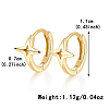 925 Sterling Silver Star Hoop Earrings KL4748-1-3