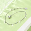 304 Stainless Steel Cable Chain Bracelets for Women BJEW-A036-21P-4