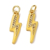 Brass Micro Pave Clear Cubic Zirconia Pendants LS-ZIRC-A019-12G-A-1