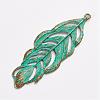 Tibetan Style Alloy Pendants PALLOY-F187-27ABG-1