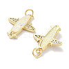 Brass Micro Pave Clear Cubic Zirconia Pendants KK-L213-036G-2