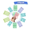 100Pcs 5 Styles Macaron Color Plastic Yin-yang Resealable Bags OPP-YW0001-06A-1