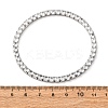 304 Stainless Steel with Clear Cubic Zirconia Link Chain Bracelets for Women BJEW-G754-02P-5