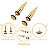 20Pcs 10 Colors Stainless Steel Ear Taper Stretcher EJEW-FI0001-69-4