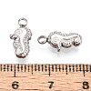 304 Stainless Steel Sea Horse Charms STAS-T069-04P-3
