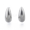 Non-Tarnish 304 Stainless Steel Teardrop Stud Earrings for Women LS-EJEW-N052-01P-2
