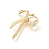 Brass Micro Pave Cubic Zirconia Pendants KK-V008-13G-02-2