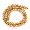Electroplated Synthetic Non-magnetic Hematite Beads Strands G-H027-B01-04-3